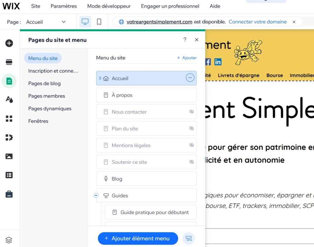 L'éditeur de site de Wix manque de fonctionnalités. De plus, beaucoup d'extensions et d'outils s'intègrent mal.