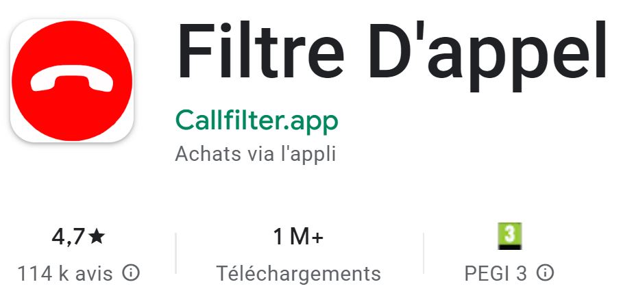 Filtre d'appel, mon application préférée contre le spam téléphonique